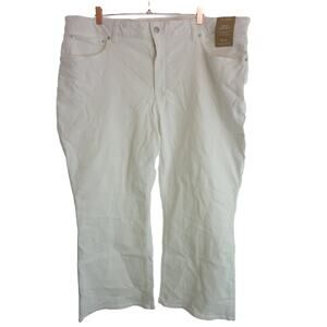 NWT Madewell Curvy Kick Out 22W Pure White Denim Jeans